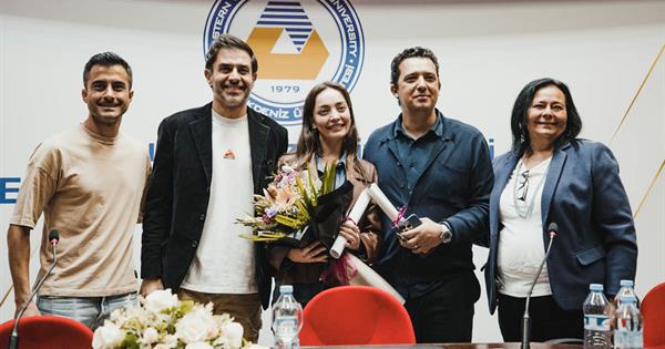 Famous Actor Cansel Elçin and Actress Zeynep Tuğçe Bayat Elçin Came Together with the Students ff EMU Cinema and Television Department