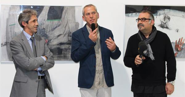 Kosovan Artist Eshref Qahili Opens an Exhibition in EMU